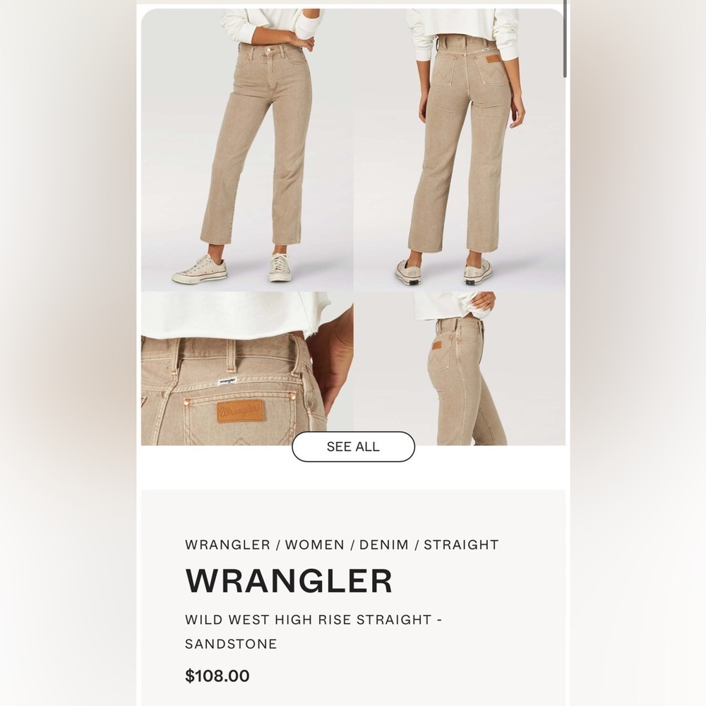 Wrangler women’s Sandstone Jeans - Picture 5 of 8